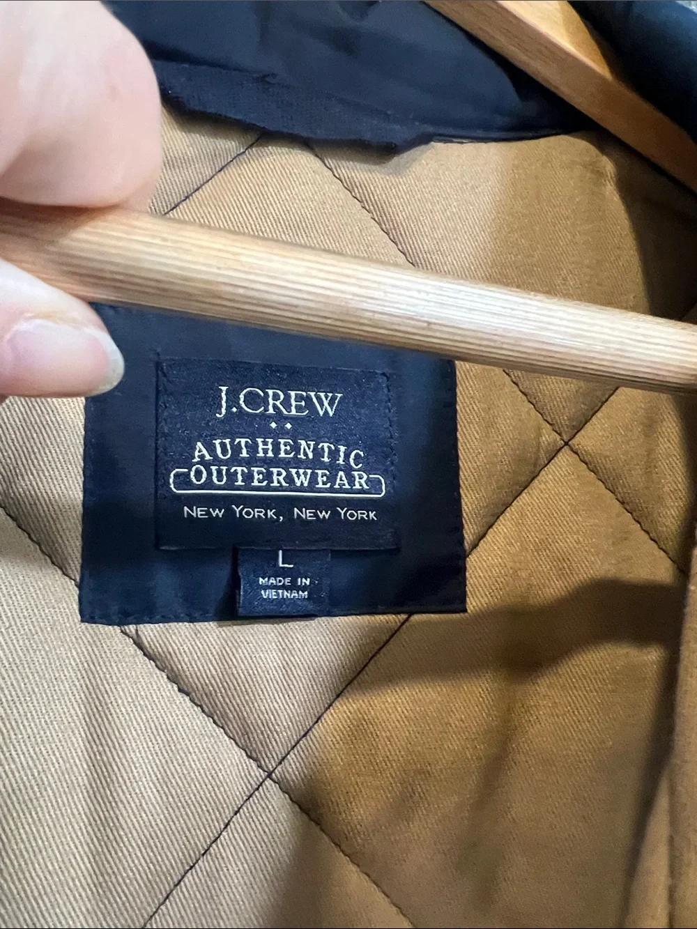 J. Crew Quilted Vest Navy / Khaki